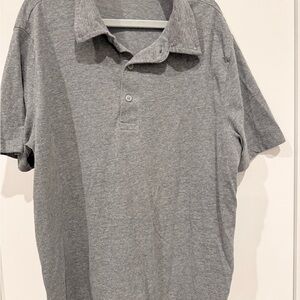 Old Navy Men's Heather Gray Polo Shirt